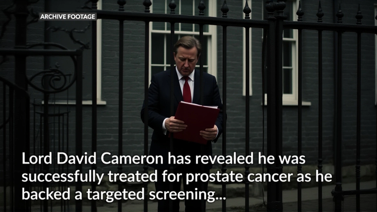David Cameron Reveals Prostate Cancer Diagnosis, Urges UK Targeted Screening Program